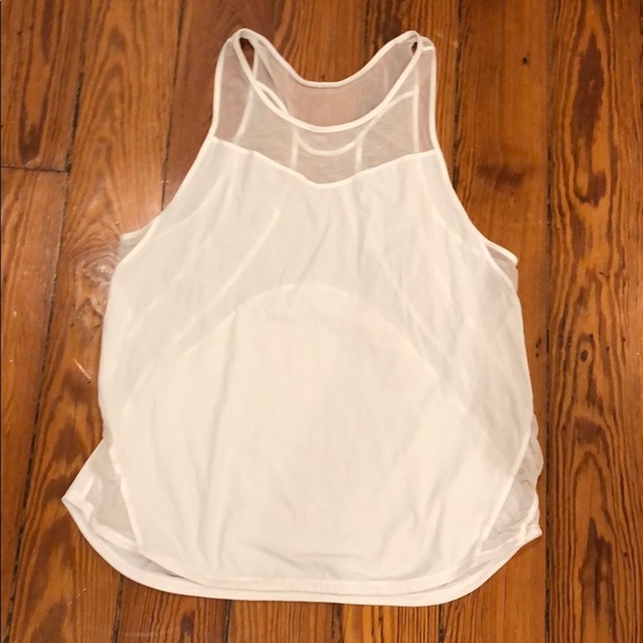 lululemon athletica Tops - Lululemon SCULPT TANK II *GATHER UP.  White.